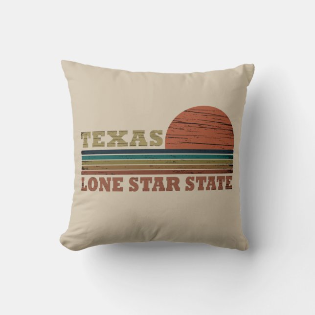 Texas vintage sunset cushion (Front)