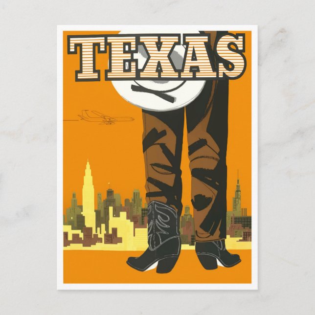 Texas vintage travel postcard (Front)