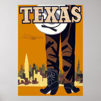 Texas ~ Vintage Travel Poster
