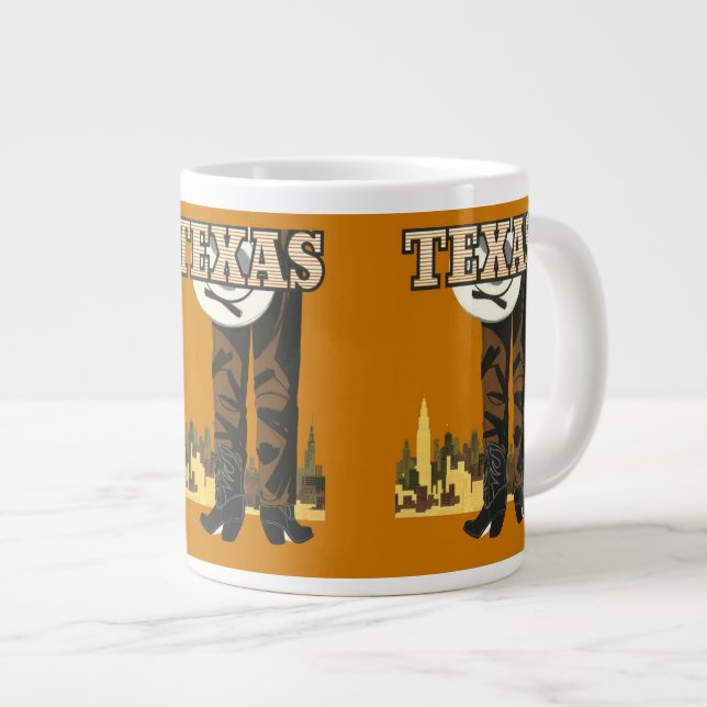 Texas Vintage Travel Poster mugs (Front Right)
