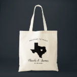 Texas Wedding Welcome Bag for Hotel Guests, Tote<br><div class="desc">Wedding weekend welcome gift bag for out of town guests to your wedding,  featuring image of Texas.  Fill tote with your favourite goodies.</div>