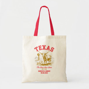 Texas Wedding Welcome Bag, State Love Tote Bag