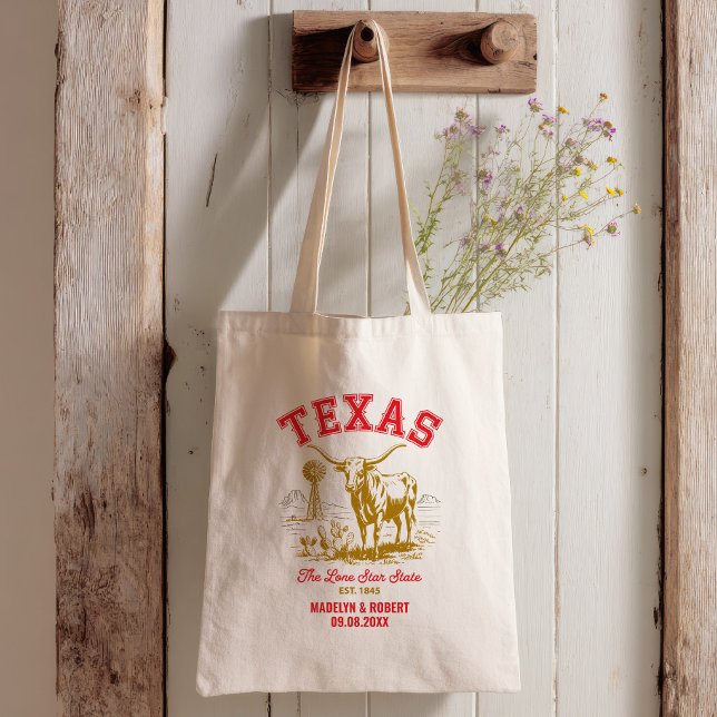 Texas Wedding Welcome Bag, State Love Tote Bag (Creator Uploaded)