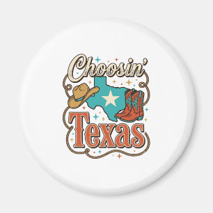 Texas Western Vintage Cowgirl Graphic T-Shirt Desi Magnet