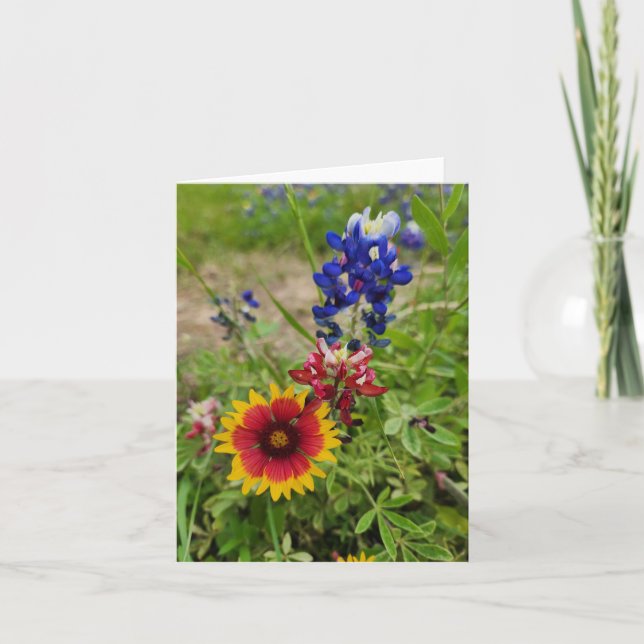 Texas Wildflower Photo Card (Front)