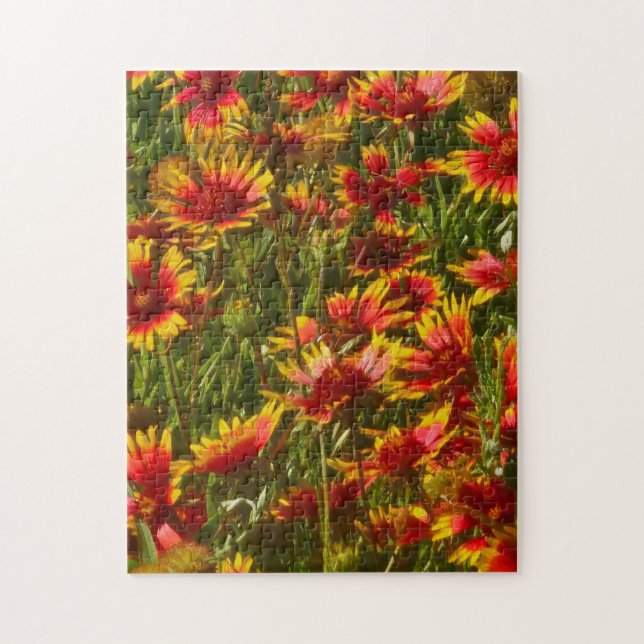 Texas Wildflower Riot Jigsaw Puzzle (Vertical)