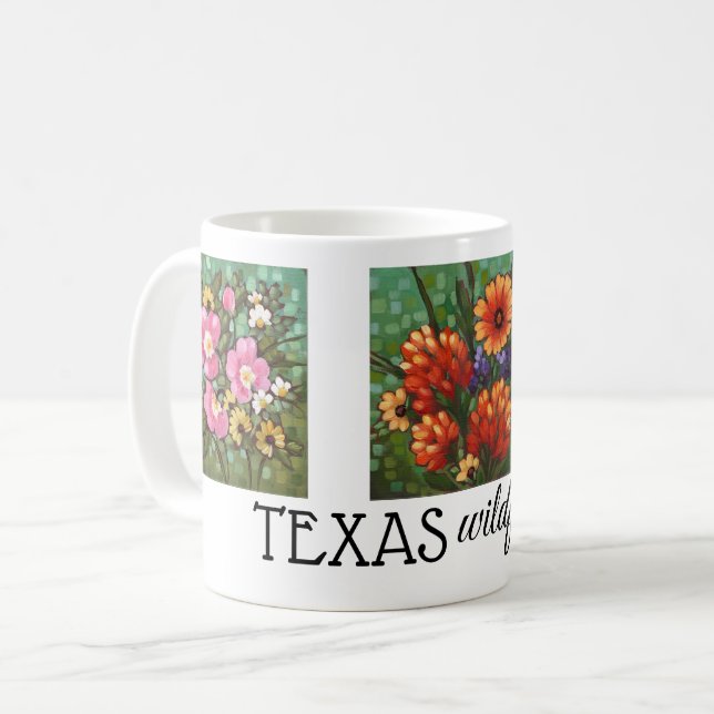 "Texas Wildflowers" Mug (Front Left)