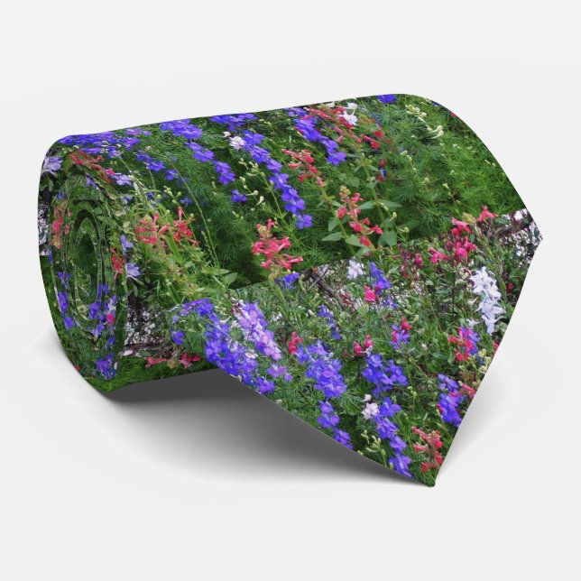 Texas Wildflowers Tie (Rolled)