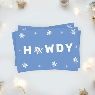 Texas Winter Marketing Howdy Business Card