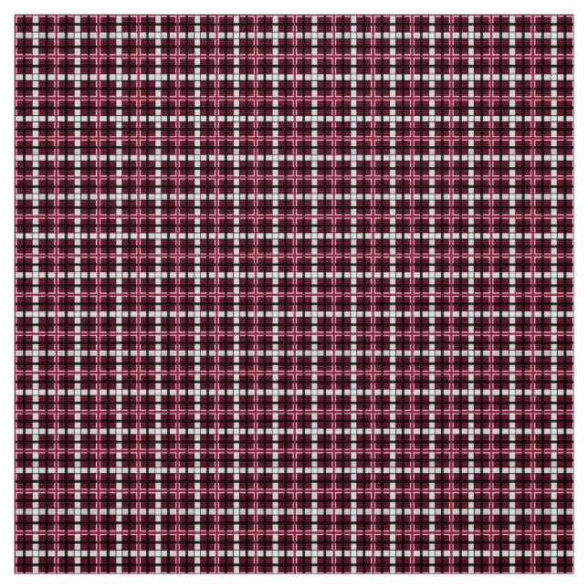 Texas Woman's University Tartan Fabric (Swatch)