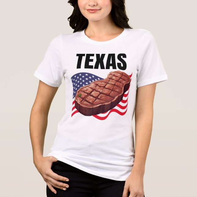 Texas Women's Bella+Canvas Tri-Blend Shirt (Front)