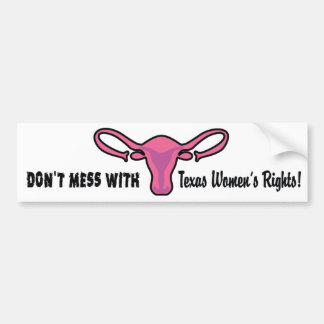 Texas Women's Rights Bumper Sticker