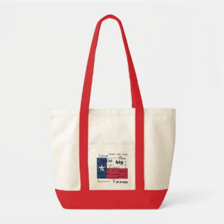 Texas Word-Cloud-with Texas Flag Tote Bag