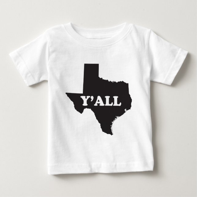 Texas Yall Baby T-Shirt (Front)
