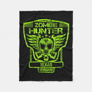 Texas Zombie Hunter  Fleece Blanket