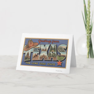 TexasGreetings From The Lone Star State Card
