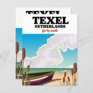 Texel Netherlands travel poster