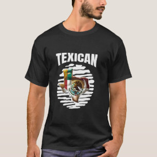 Texican texas mexican flag culture men women T-Shirt