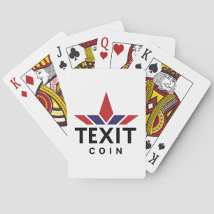 Texit Coin Official Logo Poker Playing Cards