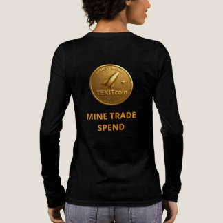 TexitCoin Official Logo on Front with puzzle Tri-Blend Shirt
