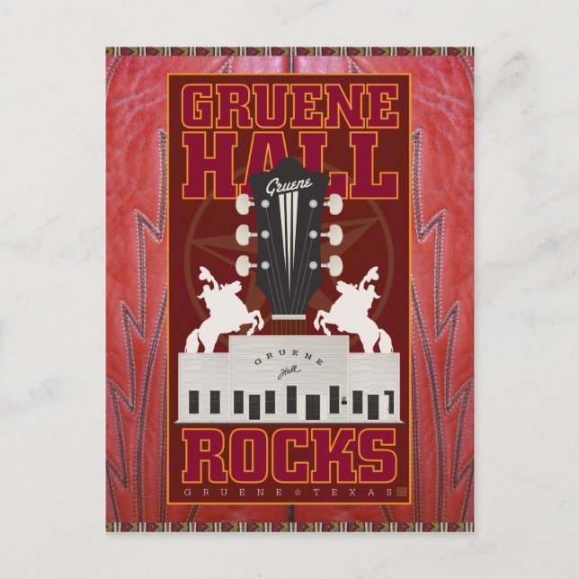 TEXLINE-Gruene Hall- Postcard (Front)