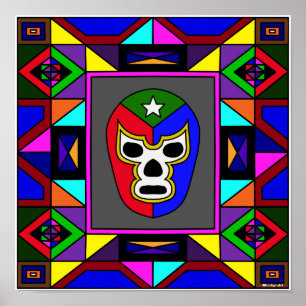 TexMex Luchador Poster