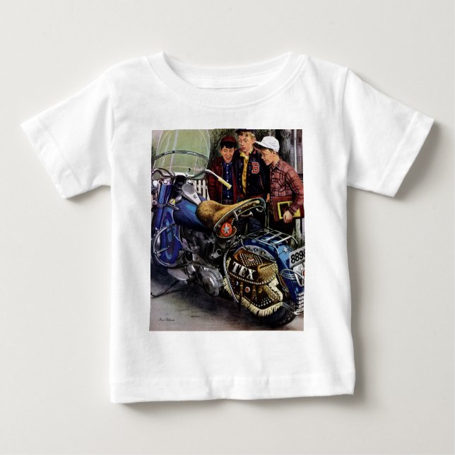 Tex's Motorcycle Baby T-Shirt (Front)