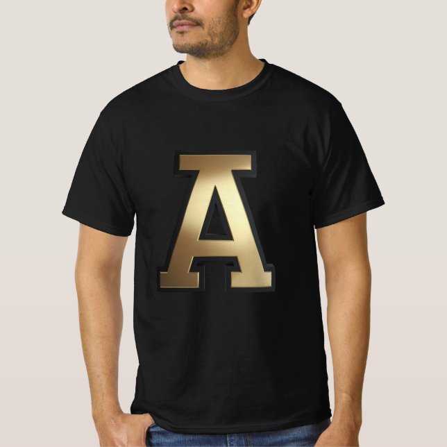 Text "A"  T-Shirt (Front)