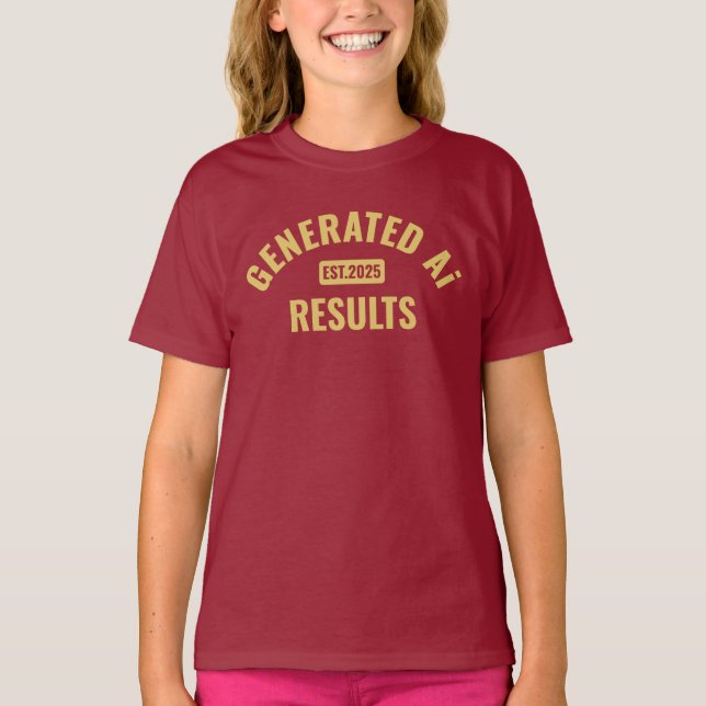 Text art T-Shirt with Simple and Clean Design (Front)