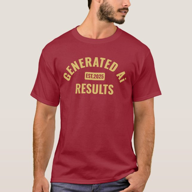 Text art T-Shirt with Simple and Clean Design (Front)