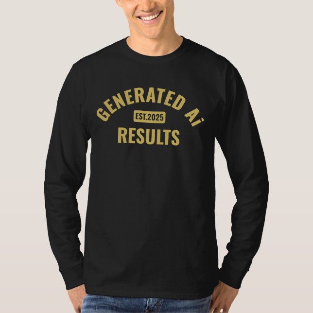 Text art T-Shirt with Simple and Clean Design (Front)