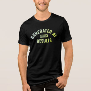 Text art T-Shirt with Simple and Clean Design Tri-Blend Shirt