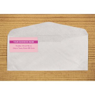 Text Based With Highlight Pink Shipping Label