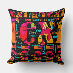 Text Book Text Message Cushion