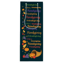 Text Colourful Cornucopia Friendsgiving Party