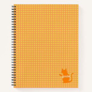 Text Custom CAT & Check (Orange) Notebook