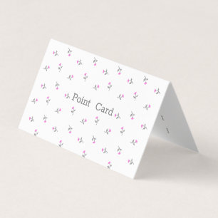 Text Custom Field (White) business card