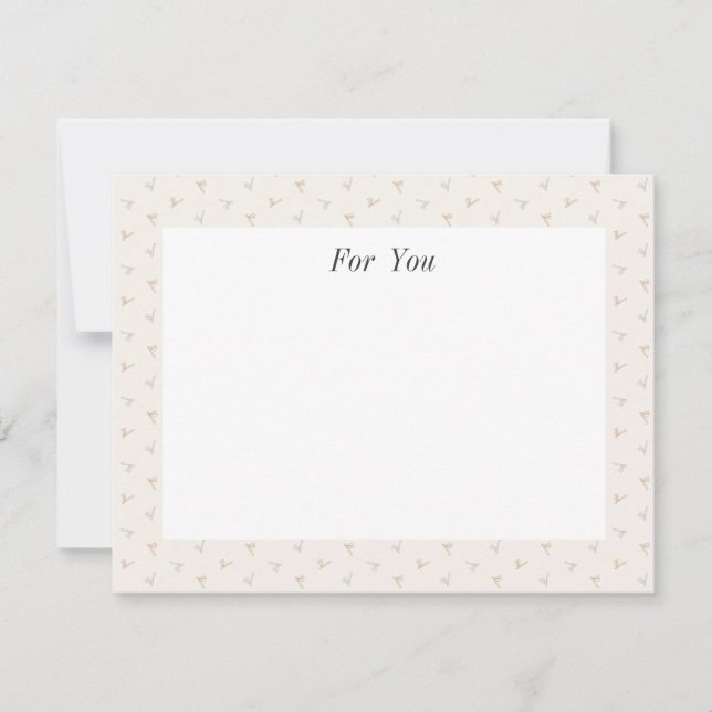 Text Customization Dragonfly Ivory Card (Front)