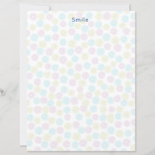 Text Customize Flowers Pastel