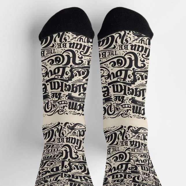 Text design / Cool fashion socks (Top)