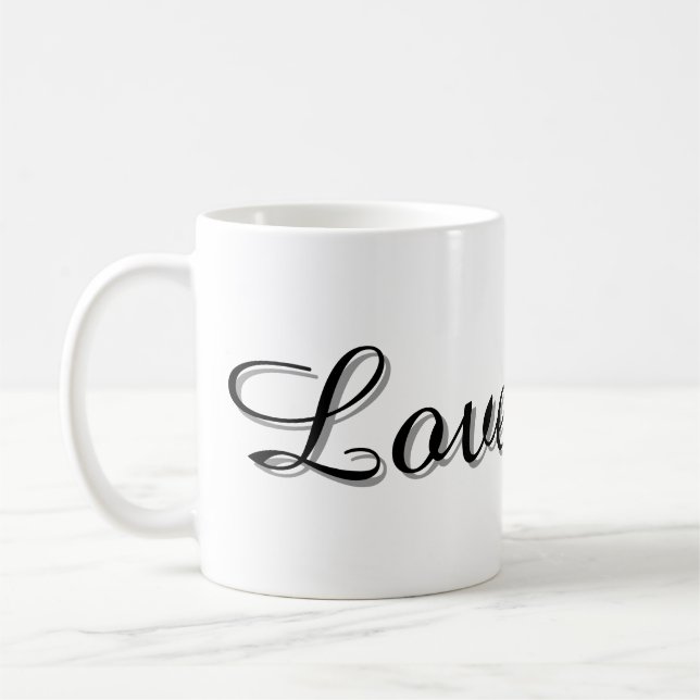 Text Design Mug (Left)