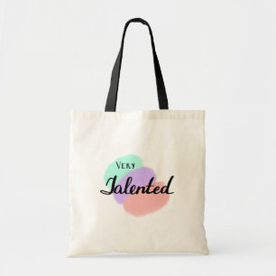 Text design tote bag