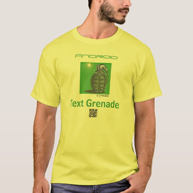 Text Grenade App T-Shirt (Front)