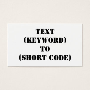 TEXT (KEYWORD) TO (SHORT CODE)