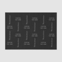 Text Logo Custom Business Company Black Background