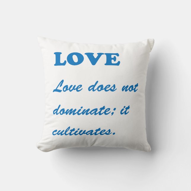 Text LOVE: Romance Soul Spiritual Life Partner Hap Cushion (Front)