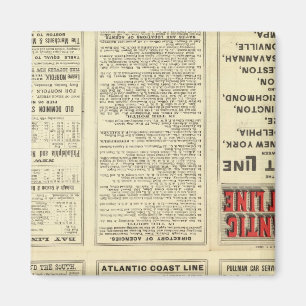 Text Page Atlantic Coast Line Magnet