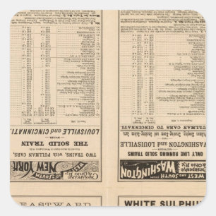 Text Page Chesapeake and Ohio Ry Square Sticker