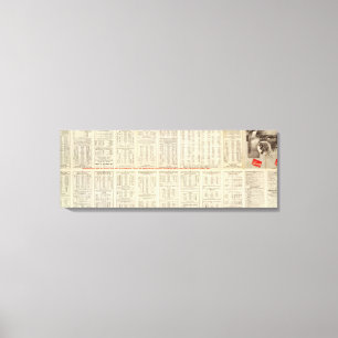 Text Page Chicago Milwaukee and St Paul Railway Canvas Print