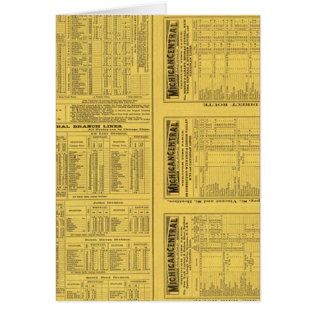 Text Page Michigan Central Railroad (Front)